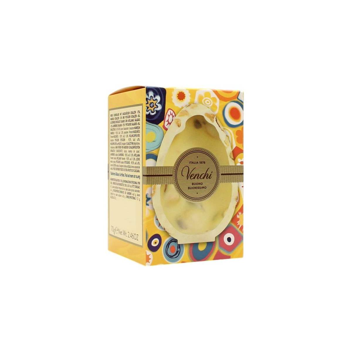 VENCHI MINI UOVO TRIS BIANCO SALATO 70 GR