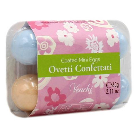 VENCHI PORTACOVETTI CON OVETTI RIPIENI CONFETTATI 60 GR