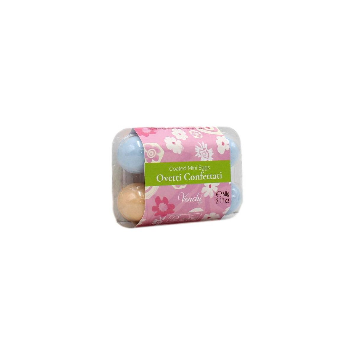 VENCHI PORTACOVETTI CON OVETTI RIPIENI CONFETTATI 60 GR