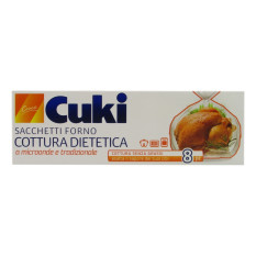 CUKI SACCHETTI FORNO COTTURA DIETETICA SENZA GRASSI 25X38 CM 8 PZ
