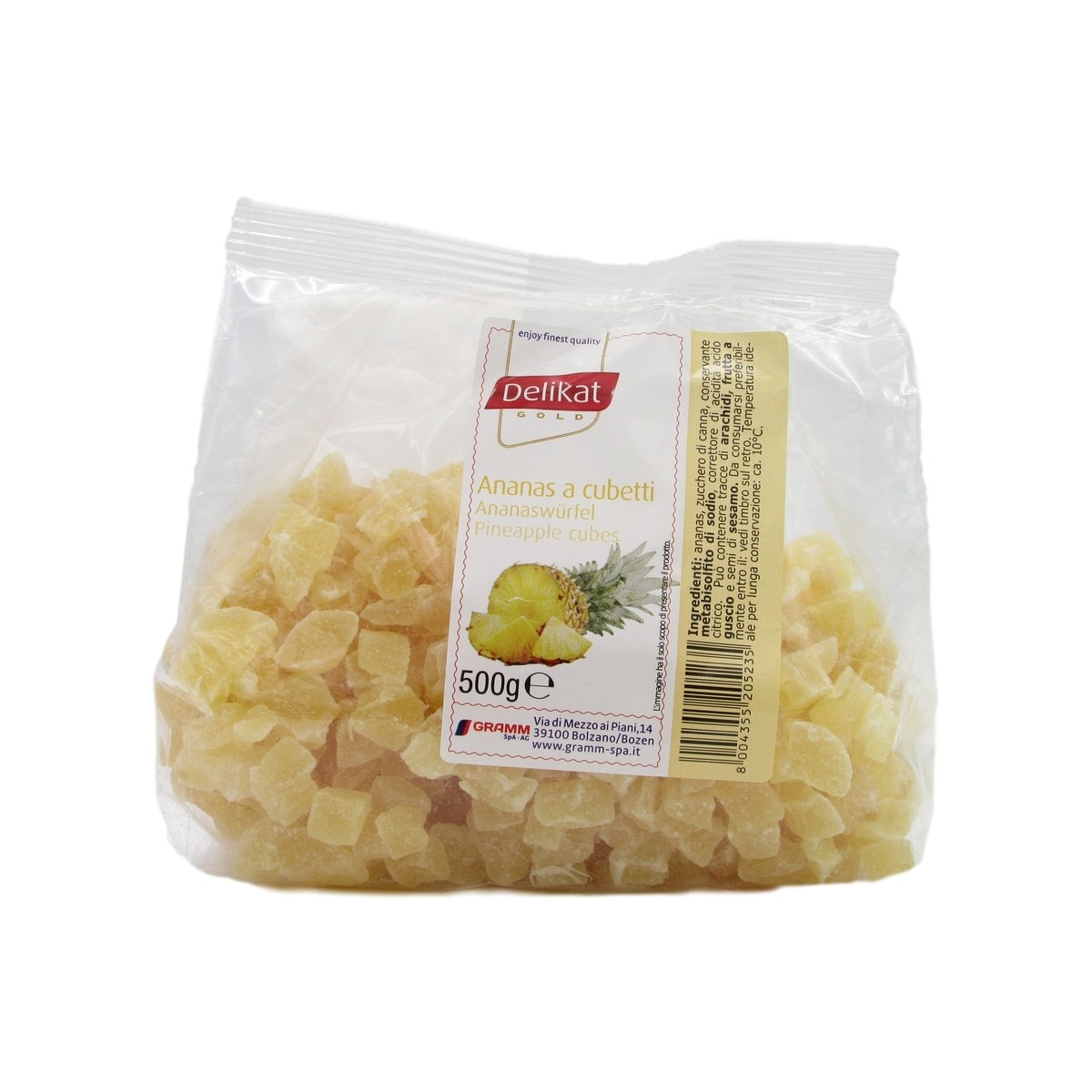 DELIKAT ANANAS DISIDRATATO ZUCCHERATO 500 GR