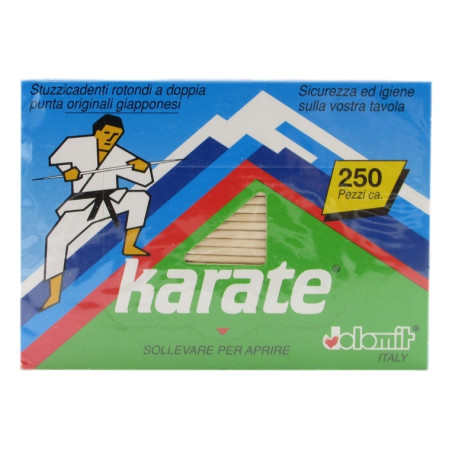 DOLOMIT KARATE STUZZICADENTI ROTONDI A DOPPIA PUNTA 250 PZ
