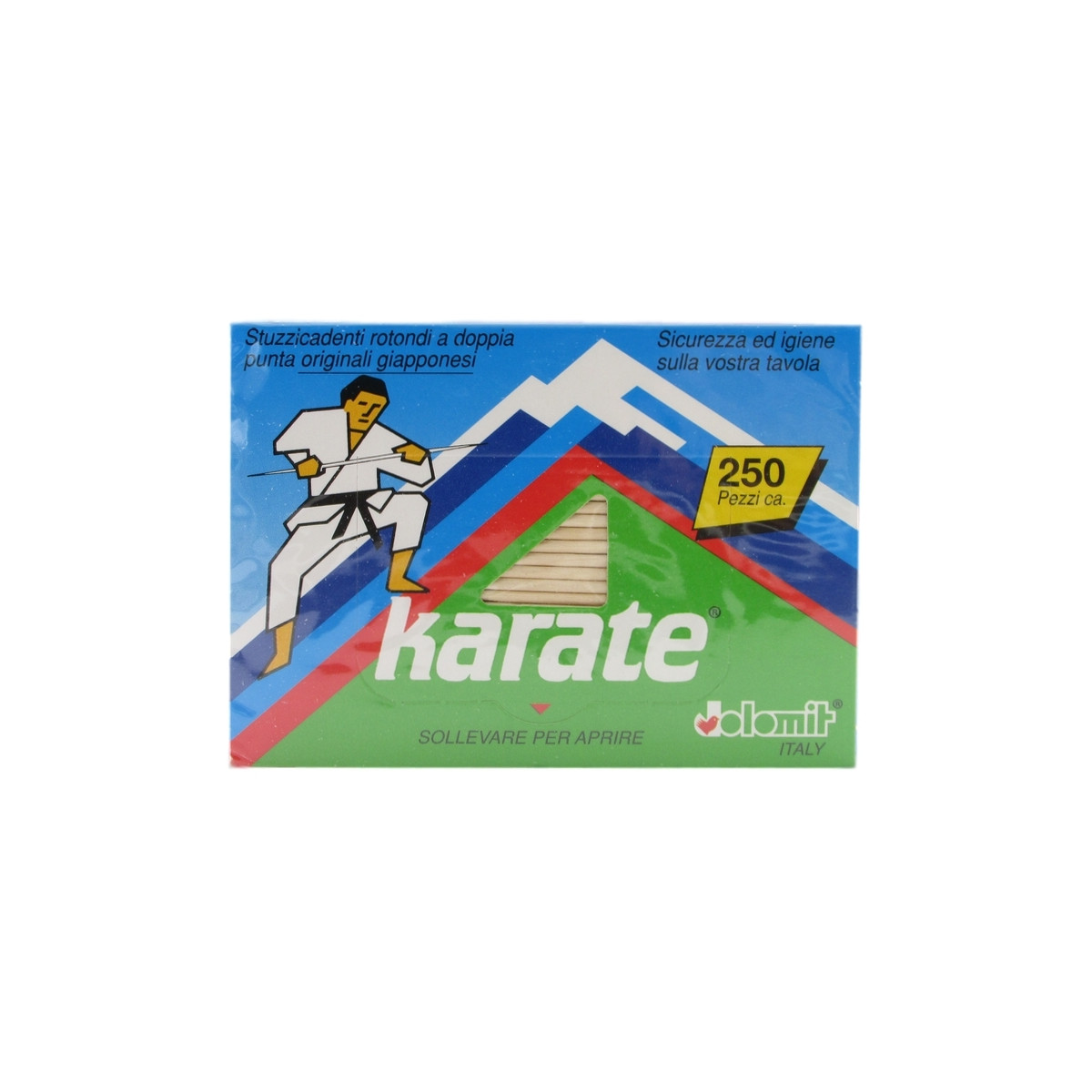DOLOMIT KARATE STUZZICADENTI ROTONDI A DOPPIA PUNTA 250 PZ