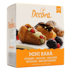 DECORA STAMPI PER MINI BABA' 3X3.5 CM 10 PZ