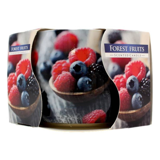 AURA CANDLES CANDELA PROFUMATA FRUTTI DI BOSCO 20 ORE 100 GR