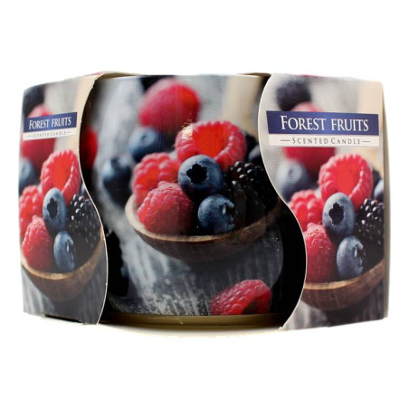 AURA CANDLES CANDELA PROFUMATA FRUTTI DI BOSCO 20 ORE 100 GR