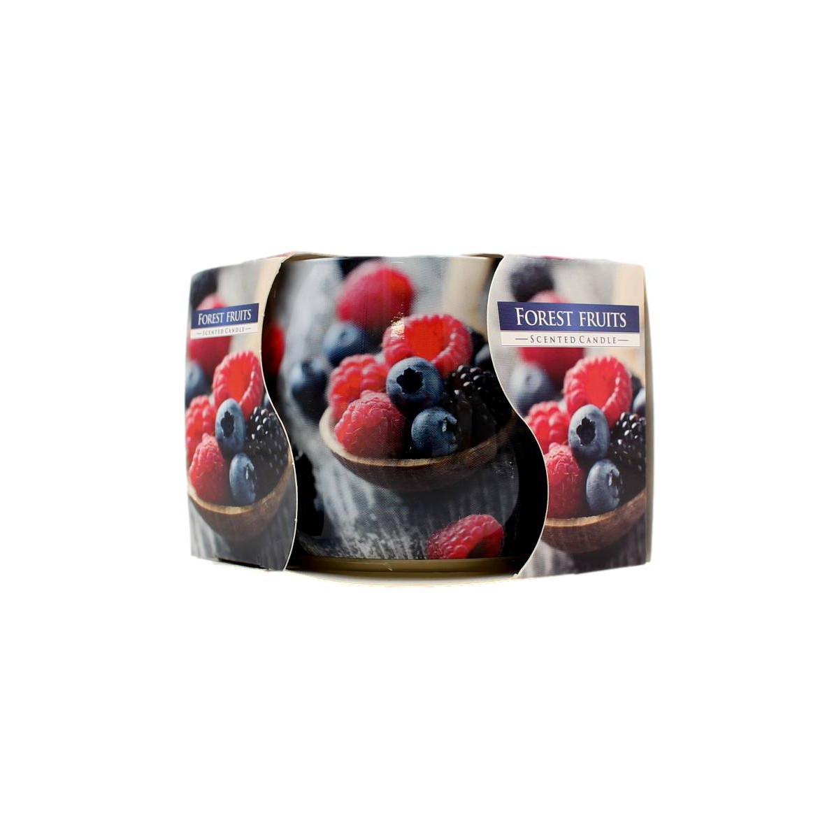 AURA CANDLES CANDELA PROFUMATA FRUTTI DI BOSCO 20 ORE 100 GR