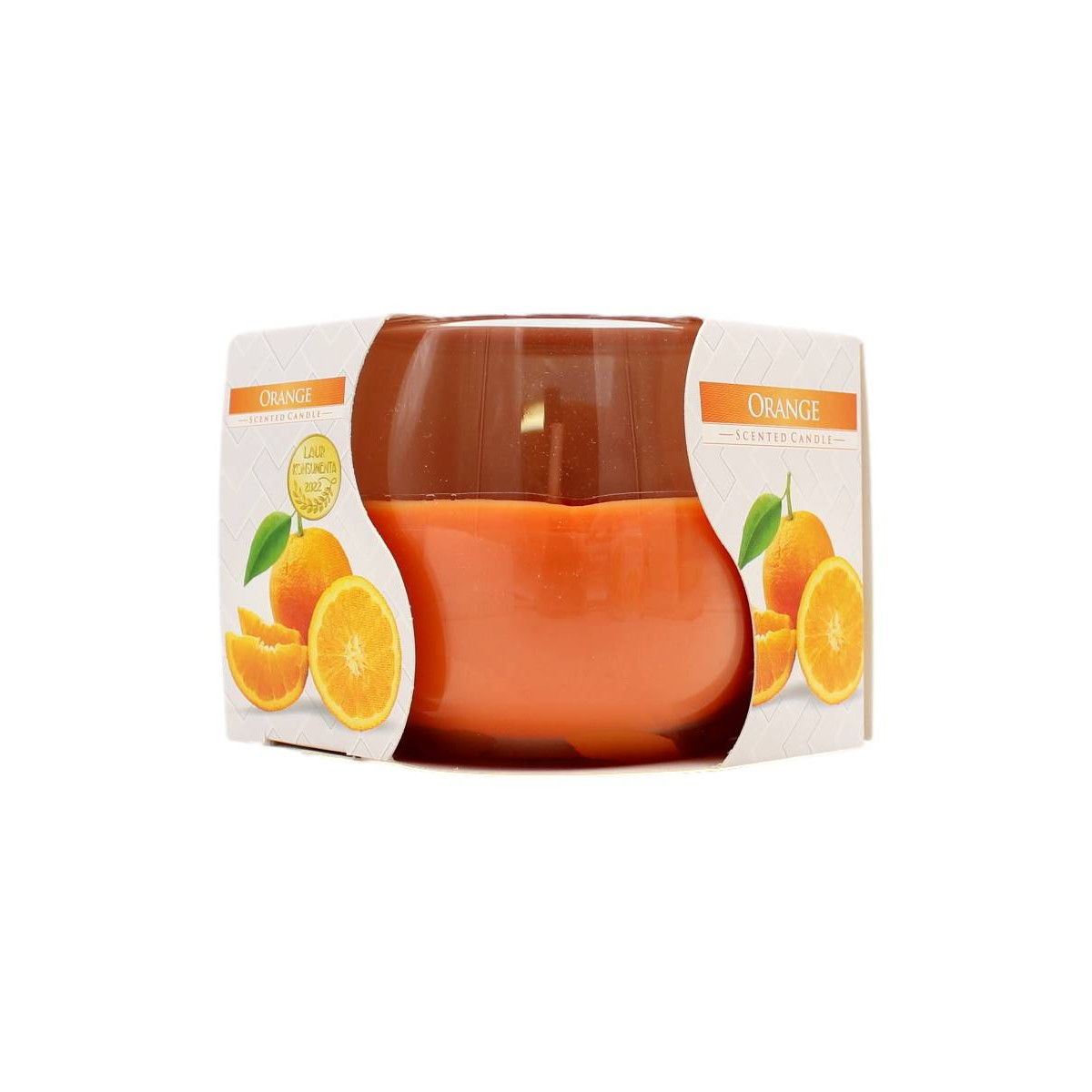 AURA CANDLES CANDELA PROFUMATA ARANCIA 24 ORE 130 GR