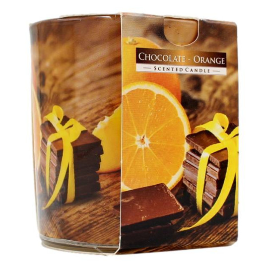 AURA CANDLES CANDELA PROFUMATA CIOCCOLATO E ARANCIA 22 ORE 100 GR