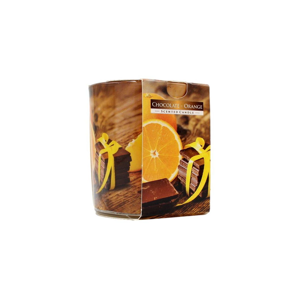 AURA CANDLES CANDELA PROFUMATA CIOCCOLATO E ARANCIA 22 ORE 100 GR