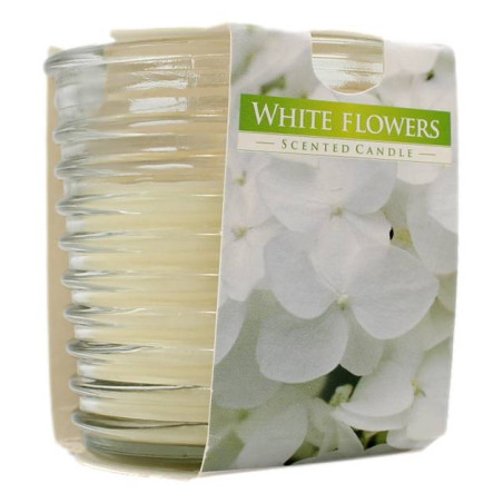 AURA CANDLES CANDELA PROFUMATA FIORI BIANCHI 28 ORE 130 GR