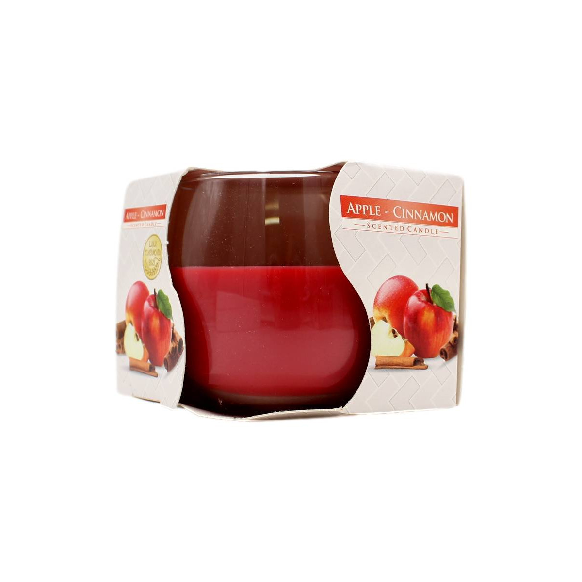 AURA CANDLES CANDELA PROFUMATA MELA E CANNELLA 24 ORE 130 GR