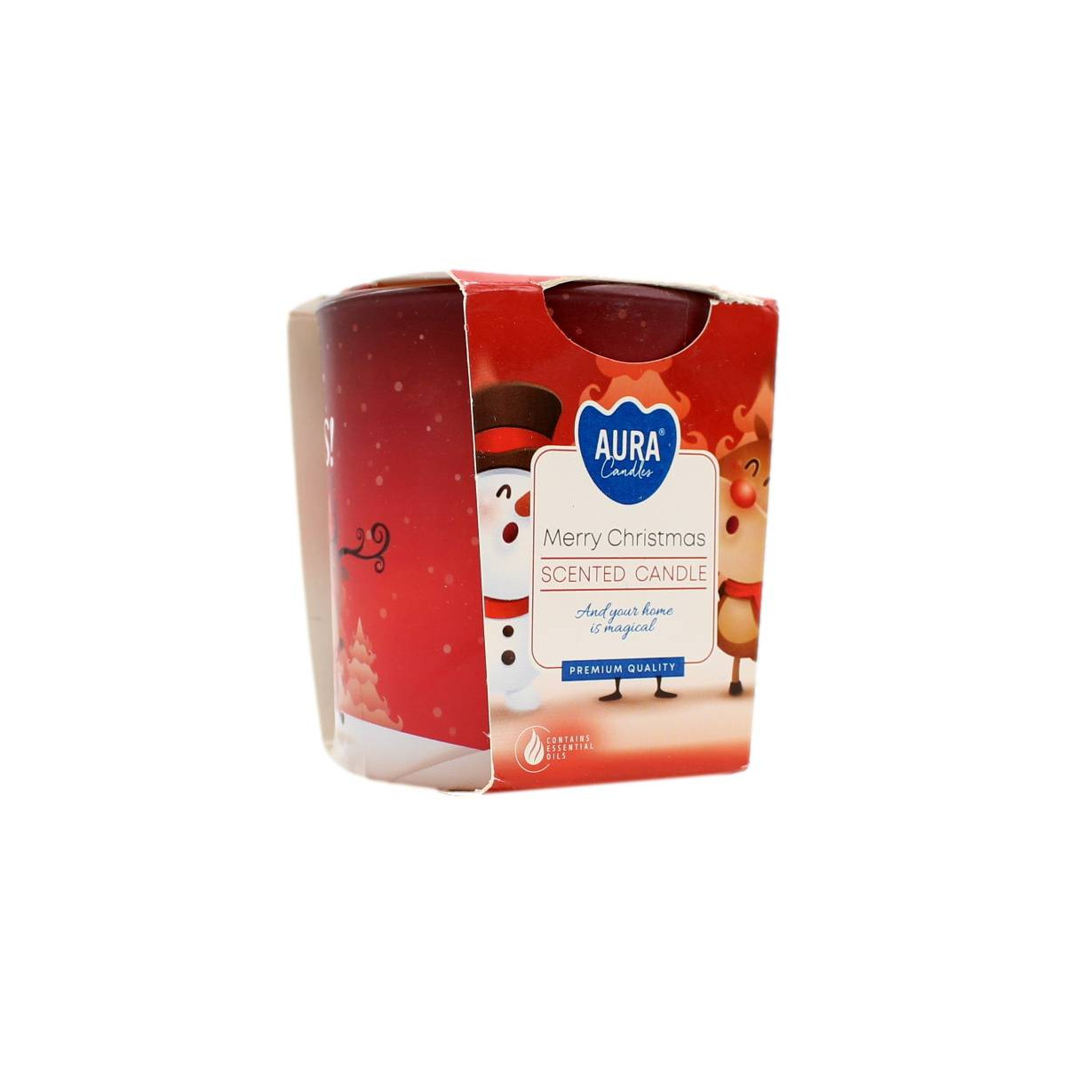 AURA CANDLES CANDELA PROFUMATA BUON NATALE 22 ORE 100 GR