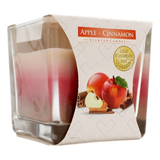 AURA CANDLES CANDELA PROFUMATA MELA E CANNELLA 32 ORE 170 GR