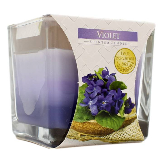 AURA CANDLES CANDELA PROFUMATA VIOLA 32 ORE 170 GR