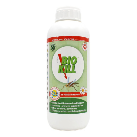 BIO KILL INSETTICIDA ACARICIDA DA PIRETRO NATURALE RICARICA 1 LT