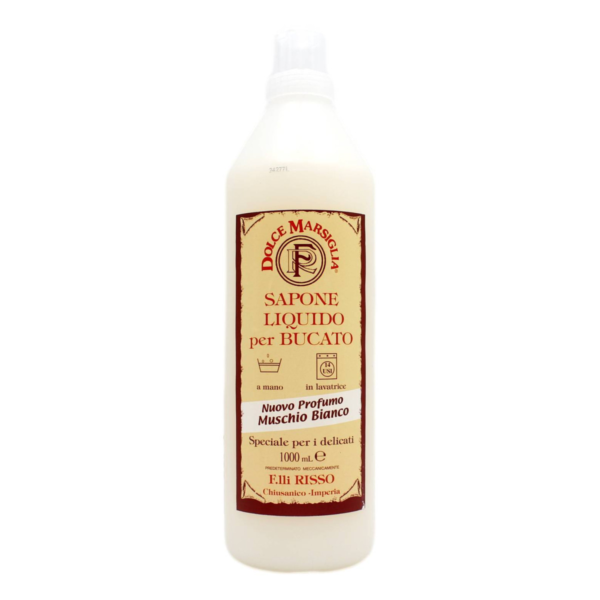 F.LLI RISSO DOLCE MARSIGLIA SAPONE LIQUIDO PER BUCATO AL MUSCHIO BIANCO 1 LT