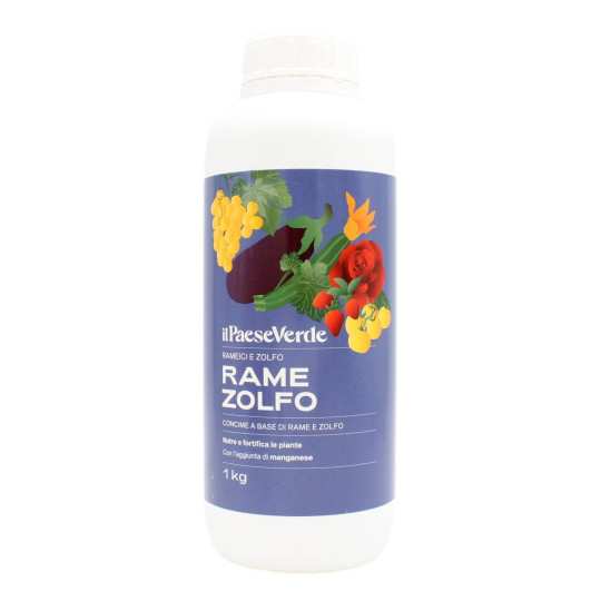 IL PAESE VERDE CONCIME LIQUIDO A BASE DI RAME E ZOLFO 1 KG