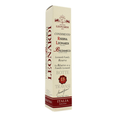 LEONARDI 1871 CONDIMENTO RISERVA INVECCHIATO IN BOTTI DI ROVERE BOTTE 15 TRAVASI 100 ML