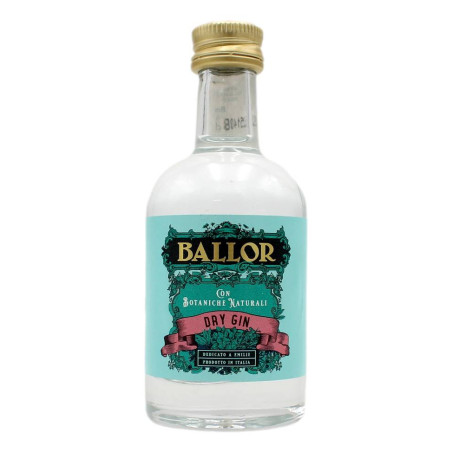 BALLOR DRY GIN CON BOTANICHE NATURALI 40% VOL. 50 ML