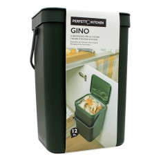 PERFETTO KITCHEN GINO IL BIDONCINO PER LA CUCINA 12 LT COLORE VERDE BOSCO 1 PZ