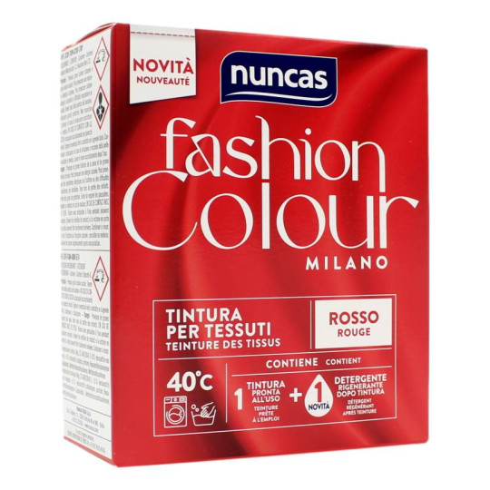 NUNCAS FASHION COLOUR MILANO TINTURA PER TESSUTI ROSSO 180 GR