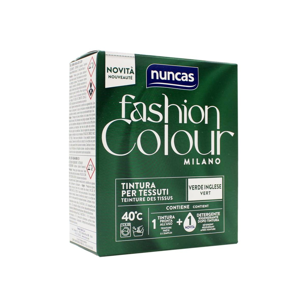NUNCAS FASHION COLOUR MILANO TINTURA PER TESSUTI VERDE INGLESE 180 GR