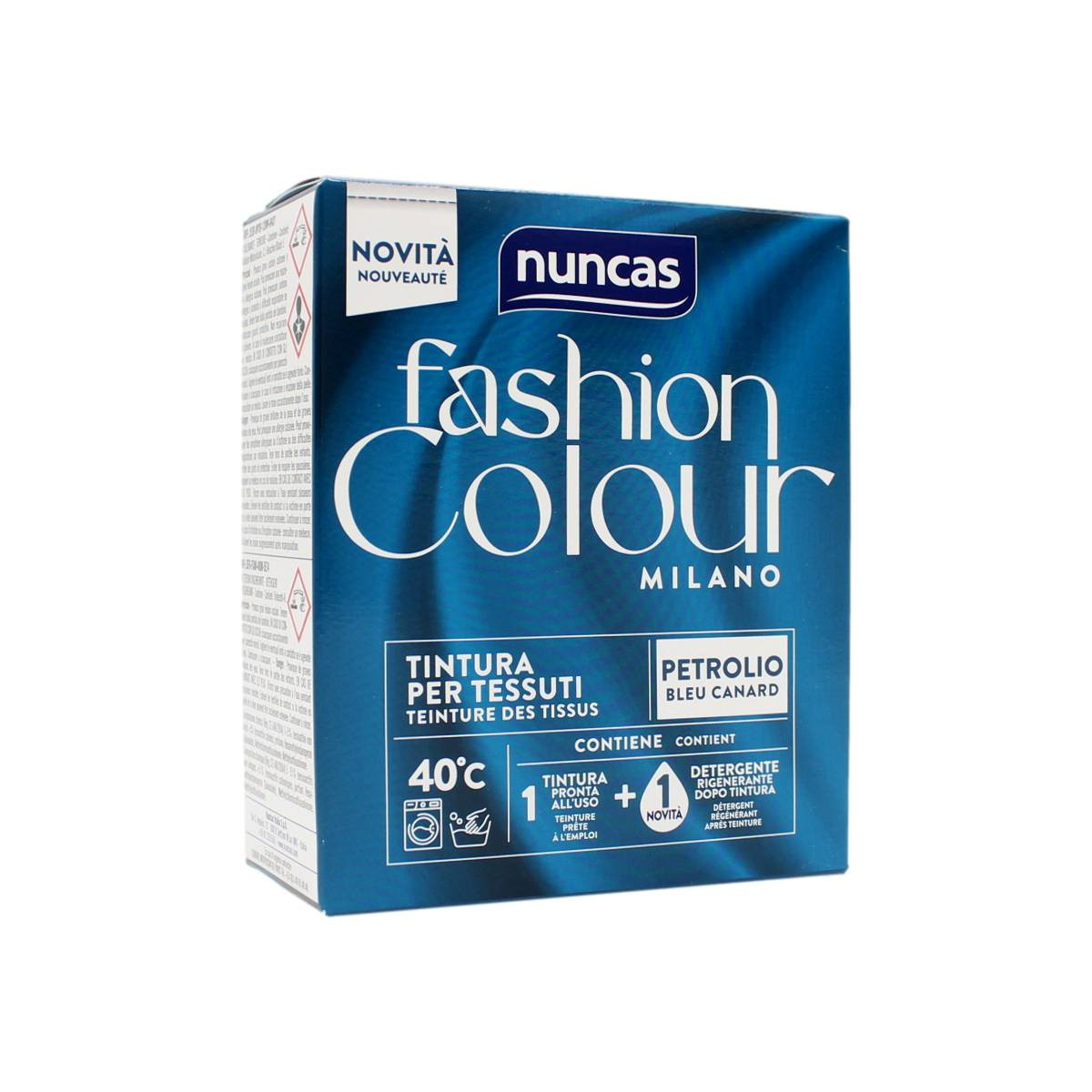 NUNCAS FASHION COLOUR MILANO TINTURA PER TESSUTI PETROLIO 180 GR