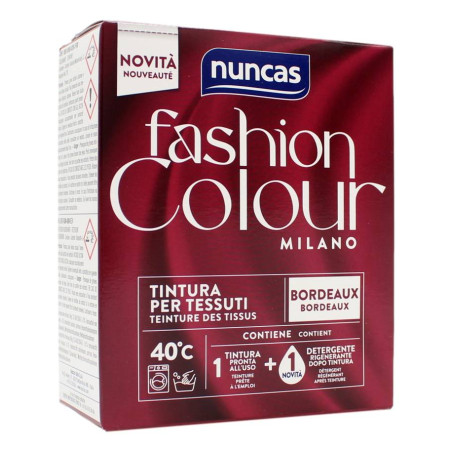 NUNCAS FASHION COLOUR MILANO TINTURA PER TESSUTI BORDEAUX 180 GR