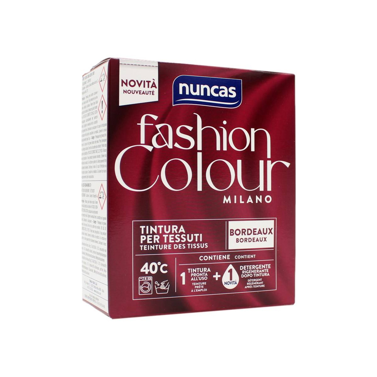 NUNCAS FASHION COLOUR MILANO TINTURA PER TESSUTI BORDEAUX 180 GR