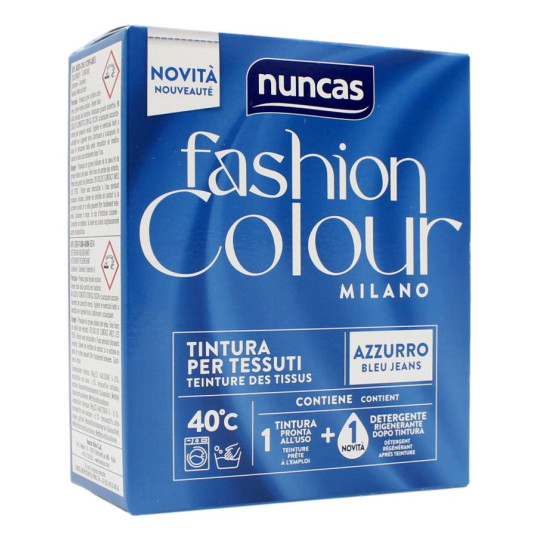 NUNCAS FASHION COLOUR MILANO TINTURA PER TESSUTI AZZURRO 180 GR
