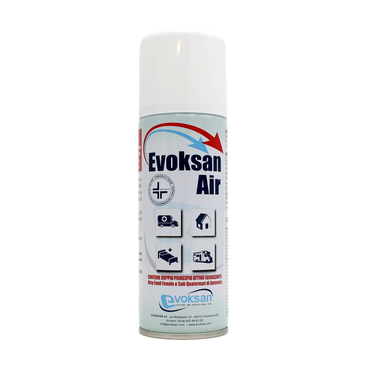 EVOKSAN AIR SPRAY IGIENIZZANTE PER AUTOVETTURE E CONDIZIONATORI 200 ML