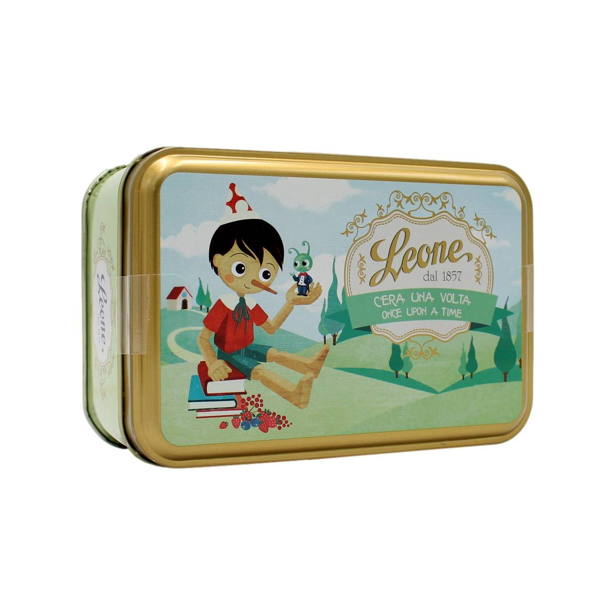 LEONE LATTA "C'ERA UNA VOLTA PINOCCHIO" CON GELATINE DI FRUTTA 100 GR