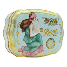 LEONE COFANETTO "LIBERTY" VERDE CON GELATINE DI FRUTTA 200 GR