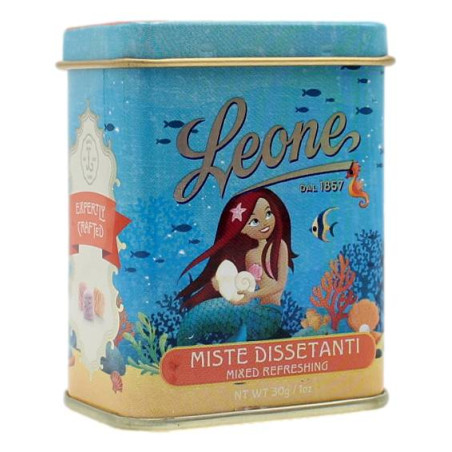 LEONE LATTINA "C'ERA UNA VOLTA LA SIRENETTA" CON PASTIGLIE MISTE DISSETANTI 30 GR