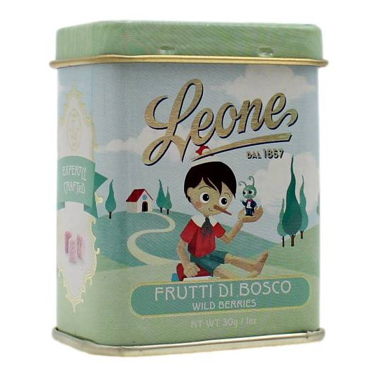 LEONE LATTINA "C'ERA UNA VOLTA PINOCCHIO" CON PASTIGLIE AI FRUTTI DI BOSCO 30 GR