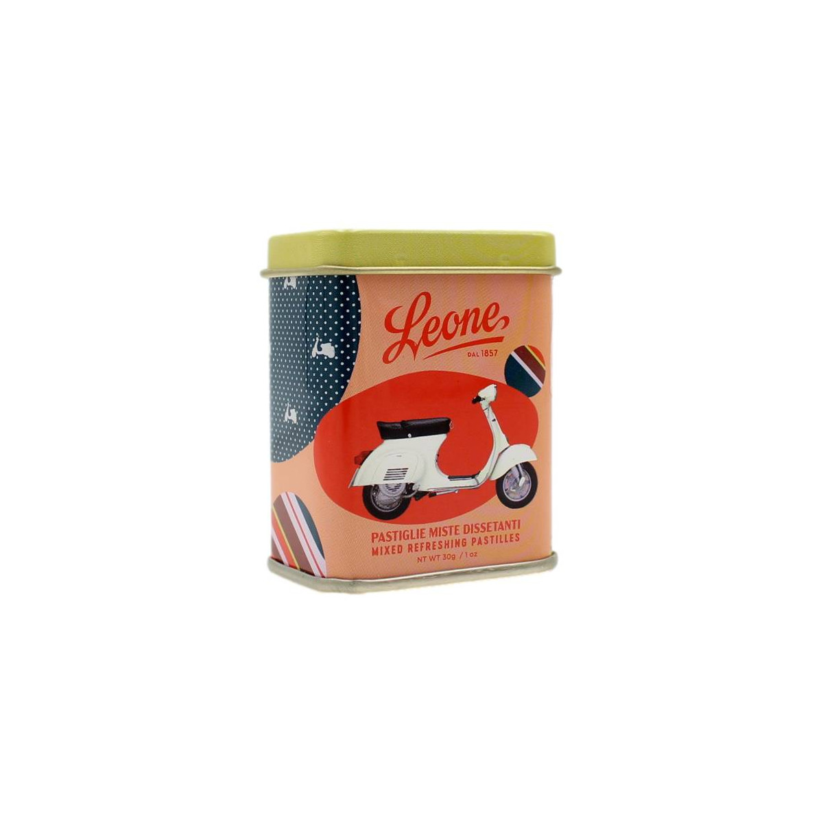 LEONE LATTINA "VESPA" BIANCA CON PASTIGLIE MISTE DISSETANTI 30 GR