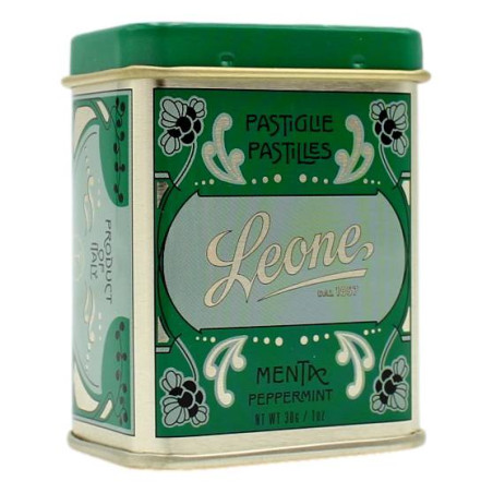 LEONE LATTINA "LE CLASSICHE" CON PASTIGLIE ALLA MENTA 30 GR