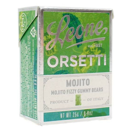 LEONE ORSETTI GOMMOSI FRIZZANTI AL MOJITO 25 GR