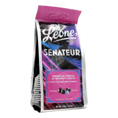 LEONE SACCHETTO CON SENATEUR GOMMOSE DI LIQUIRIZIA AL PROFUMO DI VIOLETTA 150 GR