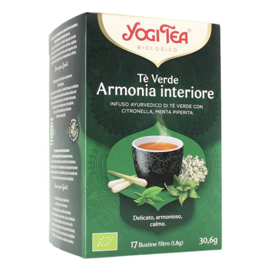 YOGI TEA TE' VERDE ARMONIA INTERIORE 17 BUSTINE 30.6 GR