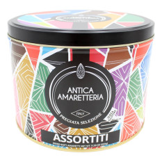 ANTICA AMARETTERIA PREGIATA SELEZIONE DI AMARETTI MORBIDI IN CONFEZIONE DI METALLO 320 GR