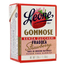 LEONE CARAMELLE GOMMOSE SENZA ZUCCHERI ALLA FRAGOLA 33 GR