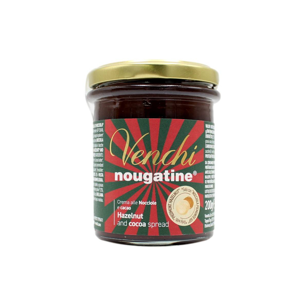 VENCHI NOUGATINE CREMA SPALMABILE ALLE NOCCIOLE E CACAO 200 GR