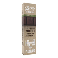 LEONE STECCA DI CIOCCOLATO GREZZO FONDENTE 70% ALLO ZENZERO 40 GR