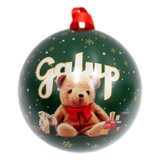 GALUP PALLA DI METALLO CON FUNE E PANETTONCINO CON GOCCE DI CIOCCOLATO 100 GR