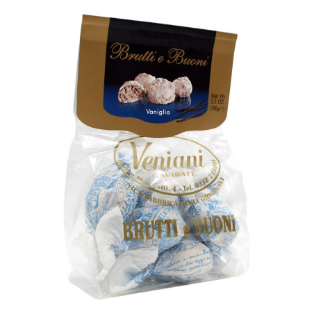 VENIANI BRUTTI E BUONI ALLA VANIGLIA IN SACCHETTO 100 GR