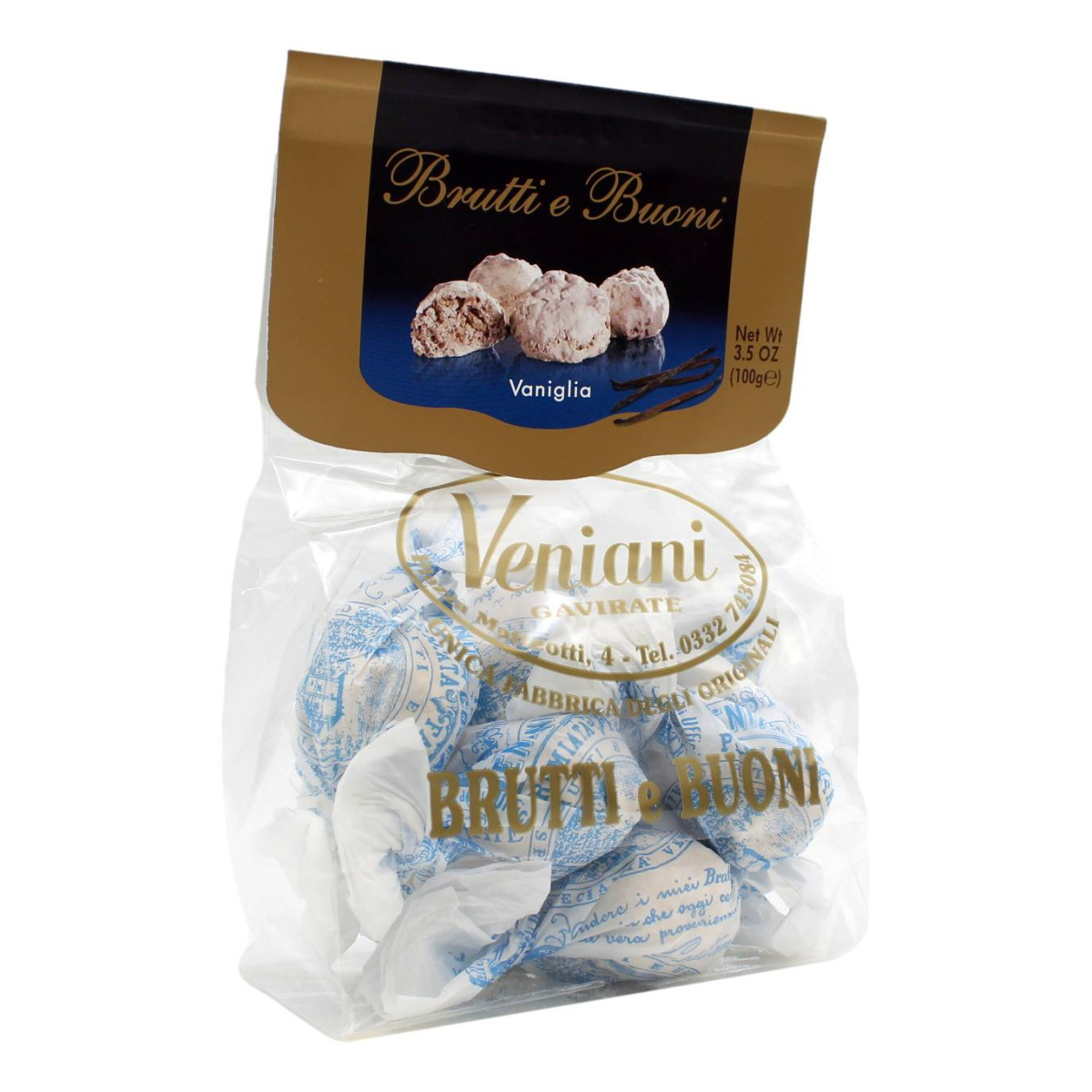 VENIANI BRUTTI E BUONI ALLA VANIGLIA IN SACCHETTO 100 GR