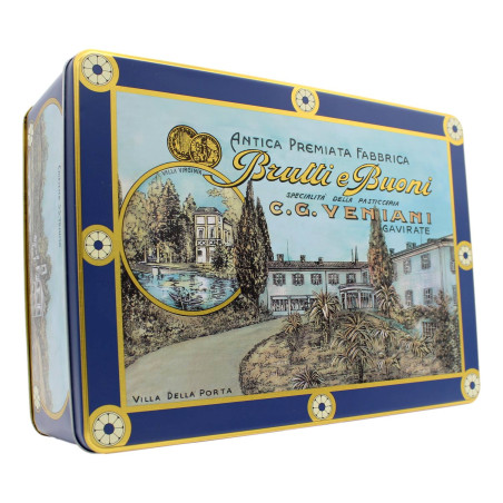 VENIANI BRUTTI E BUONI ALLA VANIGLIA IN SCATOLA DI METALLO 500 GR