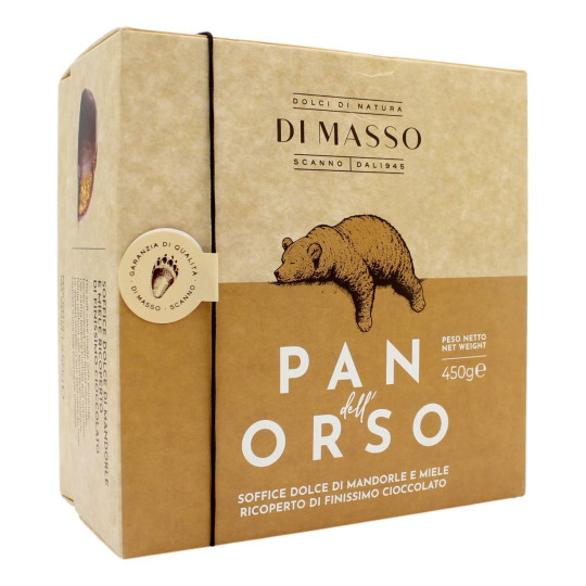 DI MASSO PAN DELL'ORSO RICOPERTO DI FINISSIMO CIOCCOLATO 450 GR